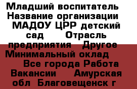 Младший воспитатель › Название организации ­ МАДОУ ЦРР детский сад №2 › Отрасль предприятия ­ Другое › Минимальный оклад ­ 8 000 - Все города Работа » Вакансии   . Амурская обл.,Благовещенск г.